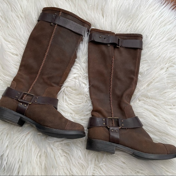 UGG Australia Dree brown Suede Knee High Harness Boot #1005690 Sz US 7‎ - Picture 1 of 7